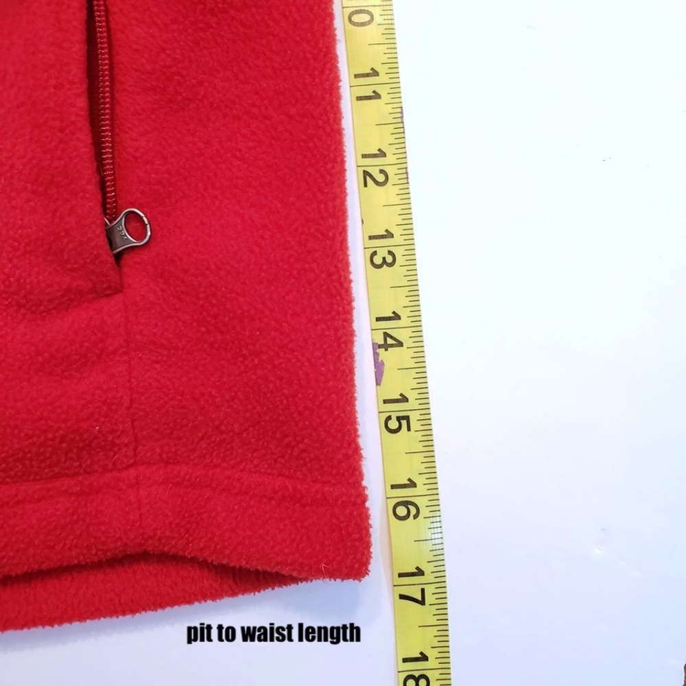 Columbia Youth Unisex Red Fleece Jacket M (10/12) - Picture 8 of 8